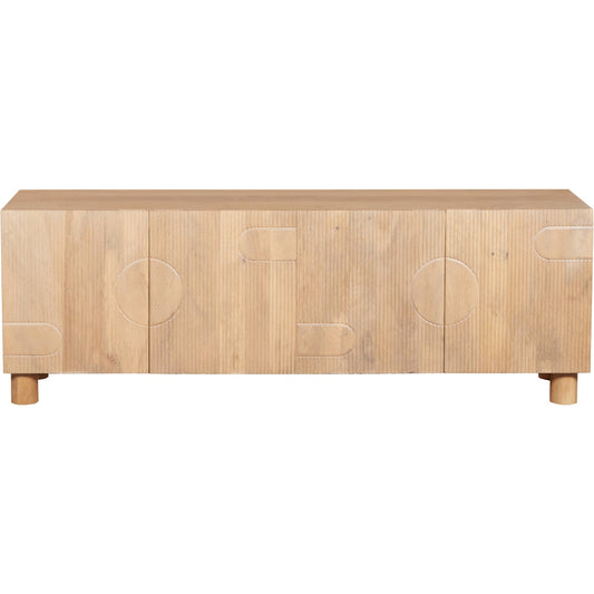 Ajmer Solid Wood Large Low Board TV Cabinet