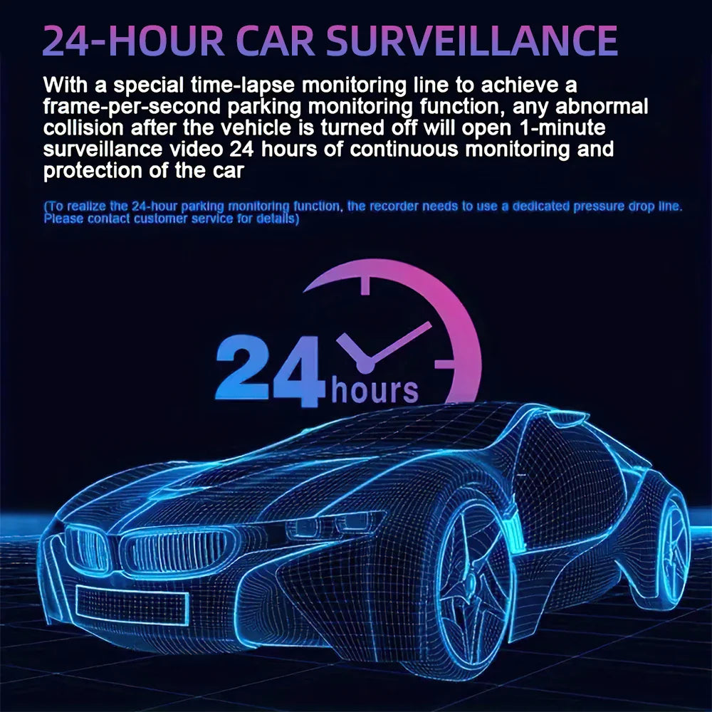 HD 1080P 3-Lens Car Camera 3 Channel Car DVRs Inside Vehicle Dash Cam Video Recorder Night Vision Dashcam With 32GB Memory Card