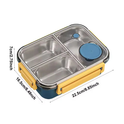 850ml Portable Lunch Boxes for Children Adults Thermo Soup Bento Box Stainless Steel Insulated Heating Food Storage Container