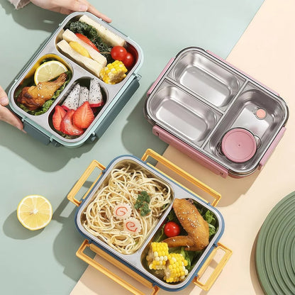 850ml Portable Lunch Boxes for Children Adults Thermo Soup Bento Box Stainless Steel Insulated Heating Food Storage Container