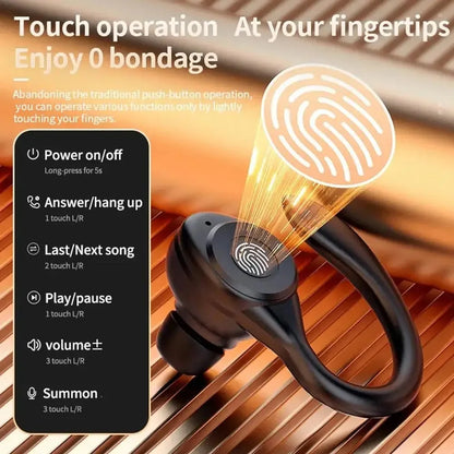 Y7 Bluetooth Earphones Sports Ear Hook Hifi Stereo Bluetooth Bass 5.3 Headphones New Mic Earbuds With Waterproof Wireless
