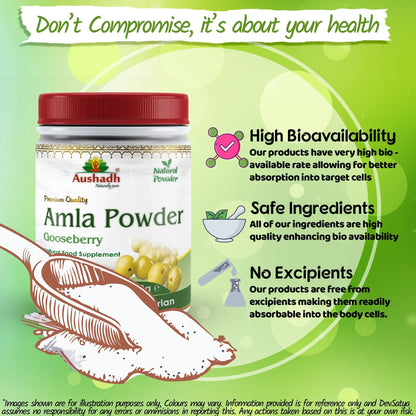 Aushadh Amla (Indian Gooseberry) Powder 100 gram - Hair & Scalp Support