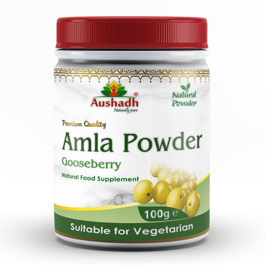 Aushadh Amla (Indian Gooseberry) Powder 100 gram - Hair & Scalp Support