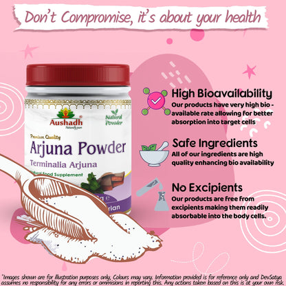 Aushadh Arjuna Powder 100 gram - Heart Health Support