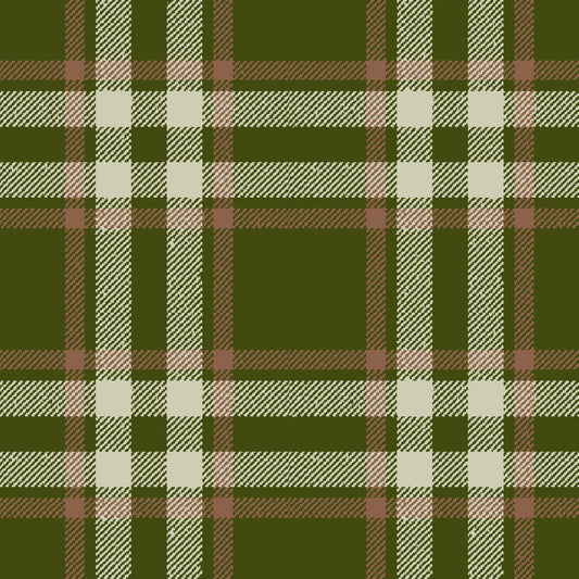 Arran Check Olive 159