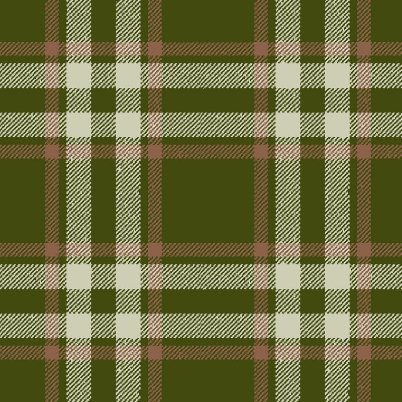Arran Check Olive 159