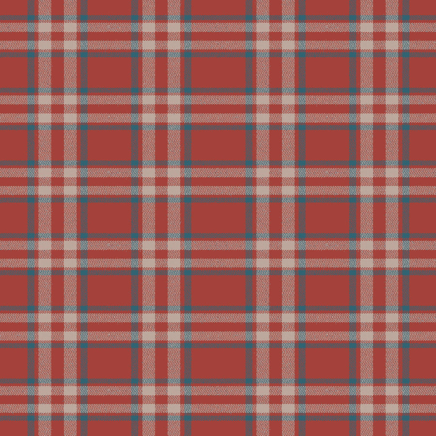 Arran Check Scarlet 38