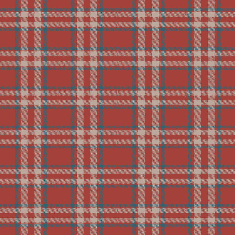 Arran Check Scarlet 38