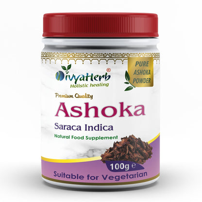 DivyaHerb Ashoka Powder 100 gram - Women's Wellness Support