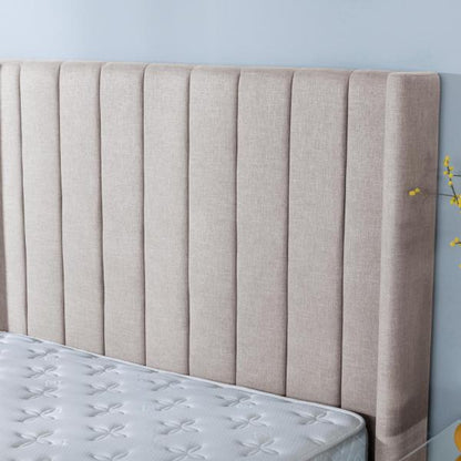 Aspen Dark Grey Boucle 5 FT King Storage Bed