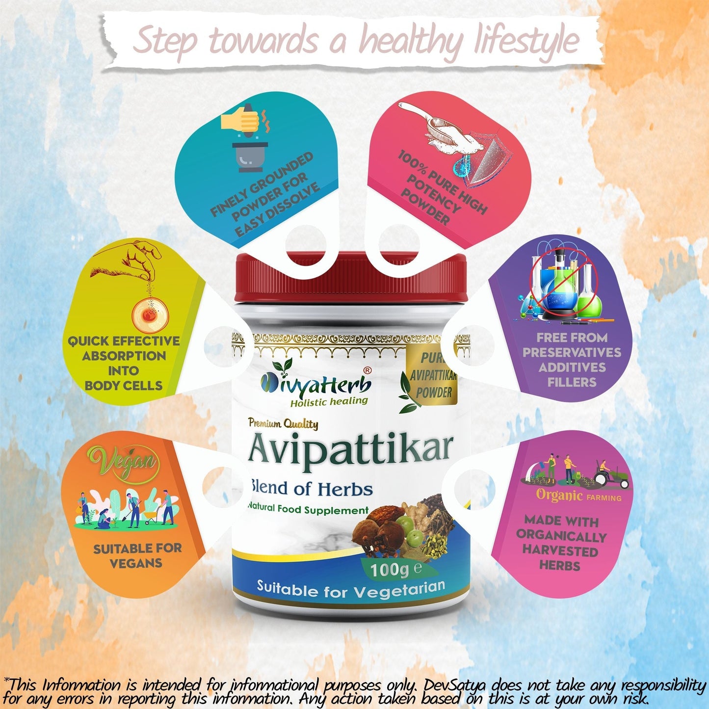 DivyaHerb Avipattikar Powder 100 gram - Stomach Comfort Support