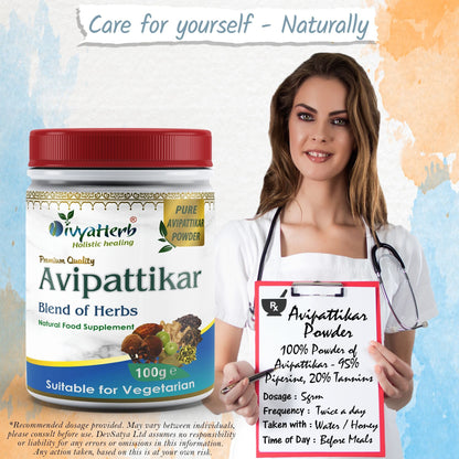 DivyaHerb Avipattikar Powder 100 gram - Stomach Comfort Support