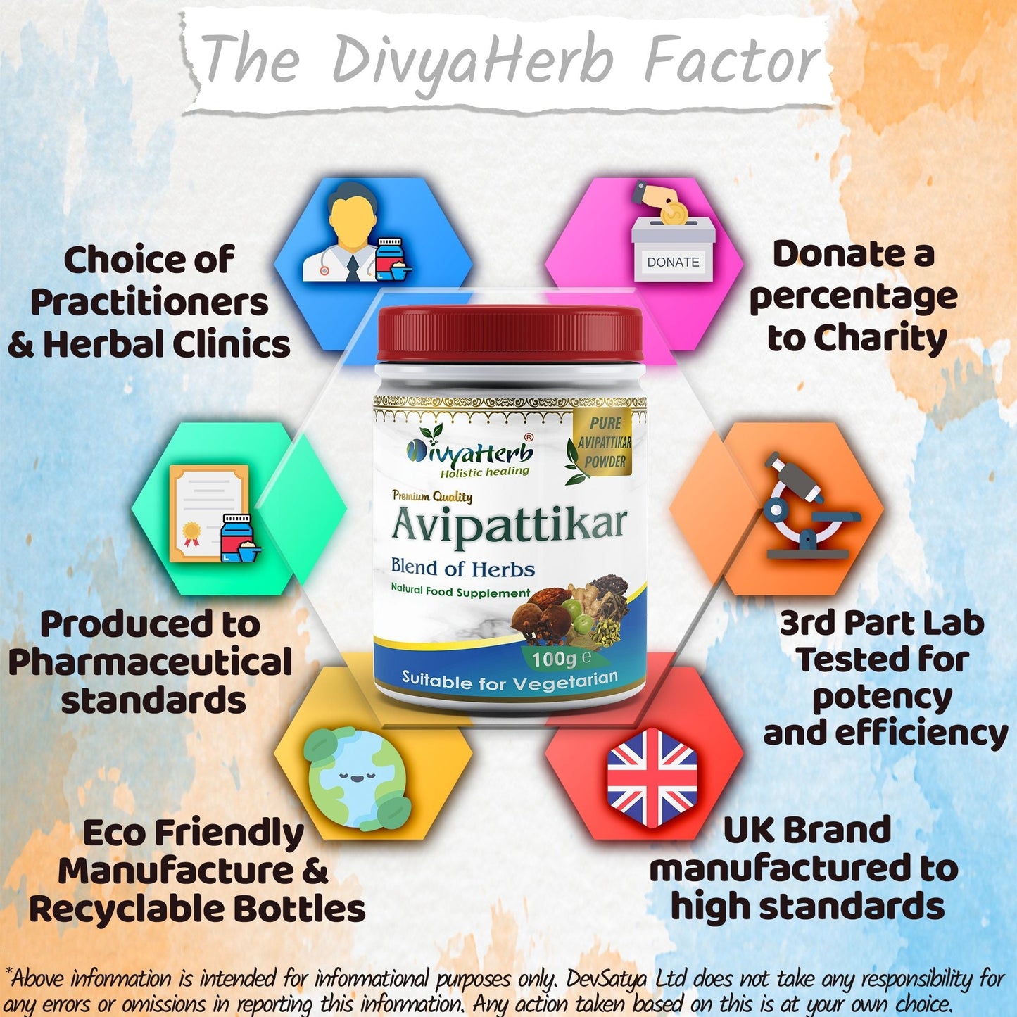 DivyaHerb Avipattikar Powder 100 gram - Stomach Comfort Support