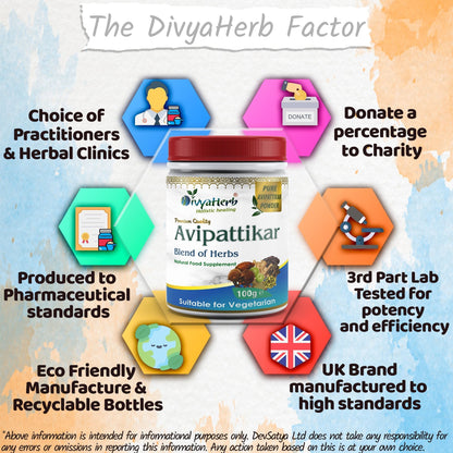 DivyaHerb Avipattikar Powder 100 gram - Stomach Comfort Support