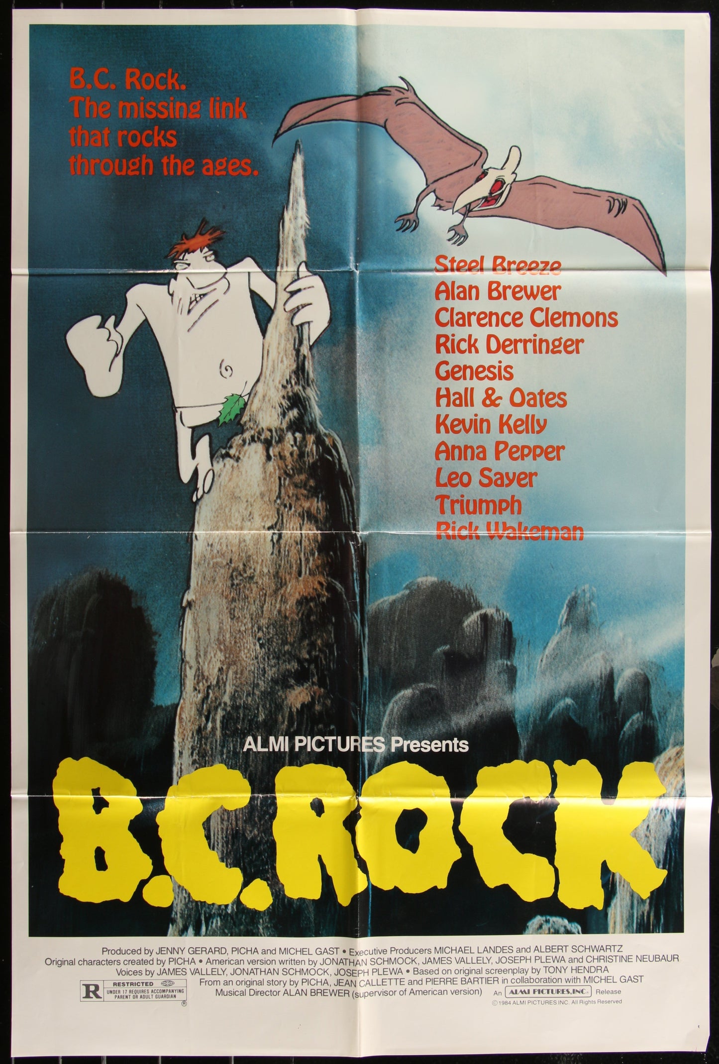 B.C. Rock (1984) Original US One Sheet Movie Poster
