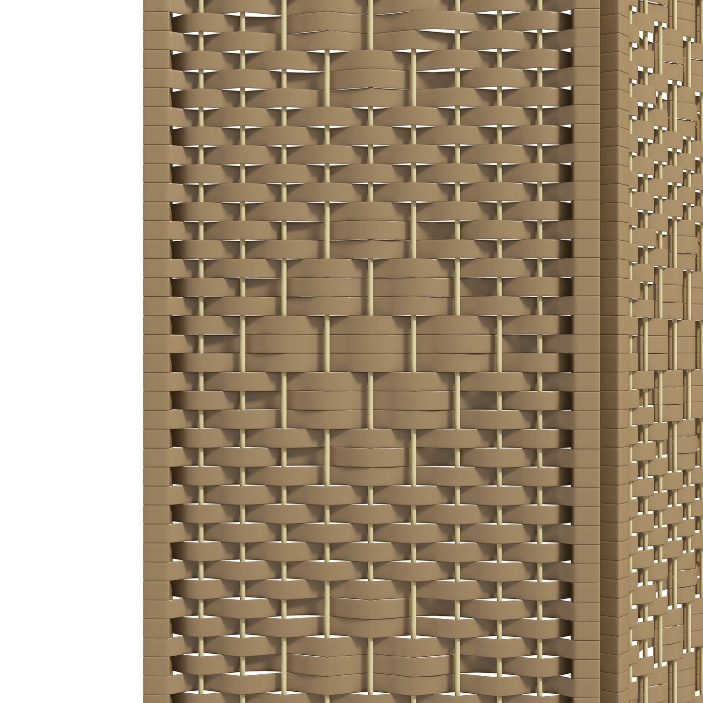 HOMCOM 3 Panel Folding Room Divider, Privacy Screen, Freestanding Paravent Partition Separator Natural Wood