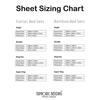 Bamboo Duvet Cover Bed Set in White