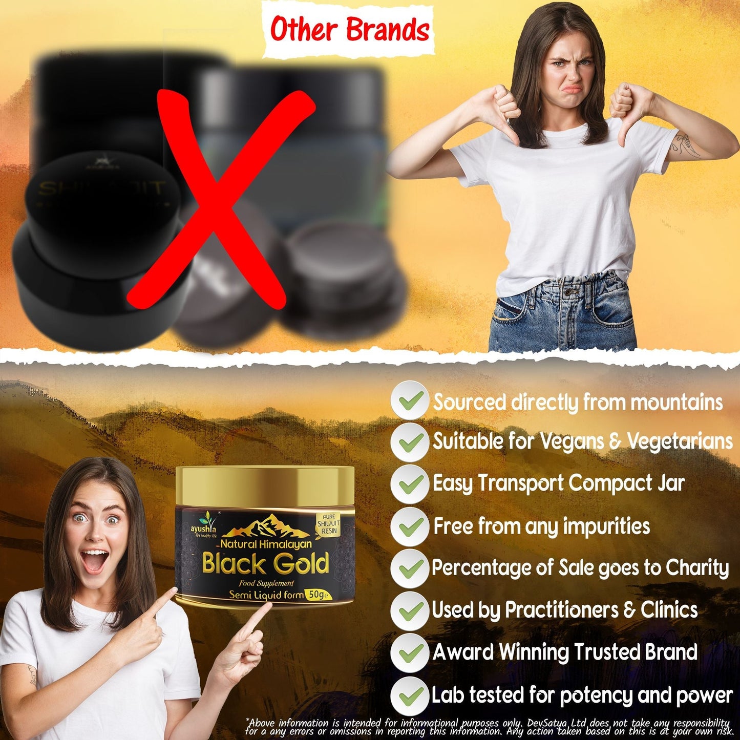 Black Gold Pure Himalayan Shilajit Resin - Natural Fulvic Acid & 85+ Trace Minerals - High Potency Energy, Focus & Immune Support - Lab Tested Ayurvedic Supplement - 50 grm