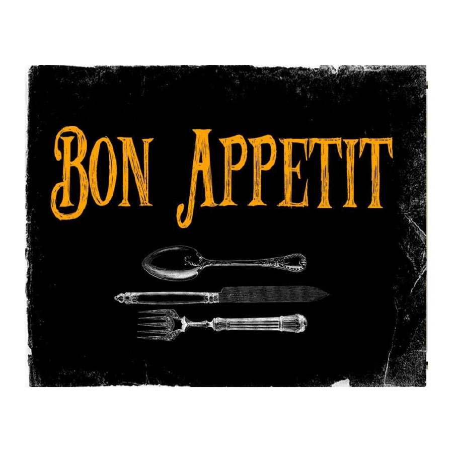 Bon Appetit Metal Wall Sign