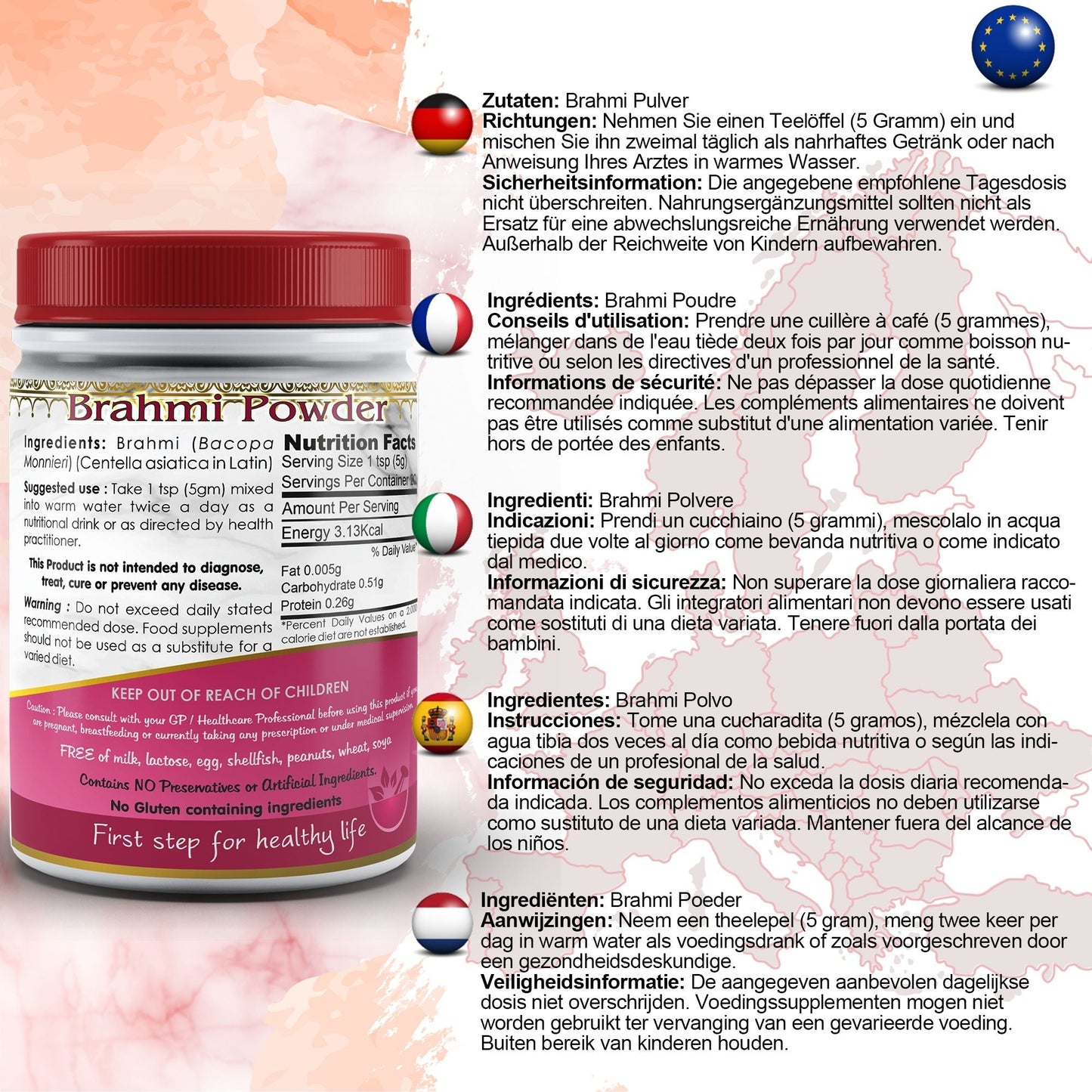 Aushadh Brahmi Powder 100 gram - Calm & Focus Support