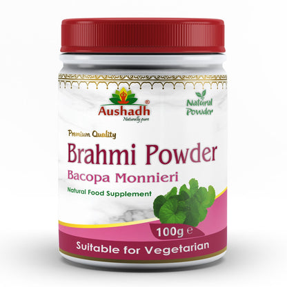 Aushadh Brahmi Powder 100 gram - Calm & Focus Support