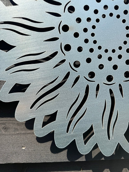 Large Galvanized Steel Sunflower  Garden Decoration