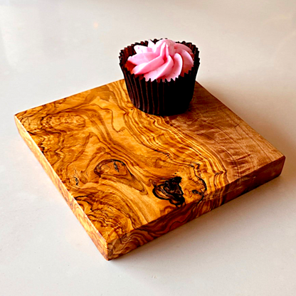 Square Olive Wood Chopping Board