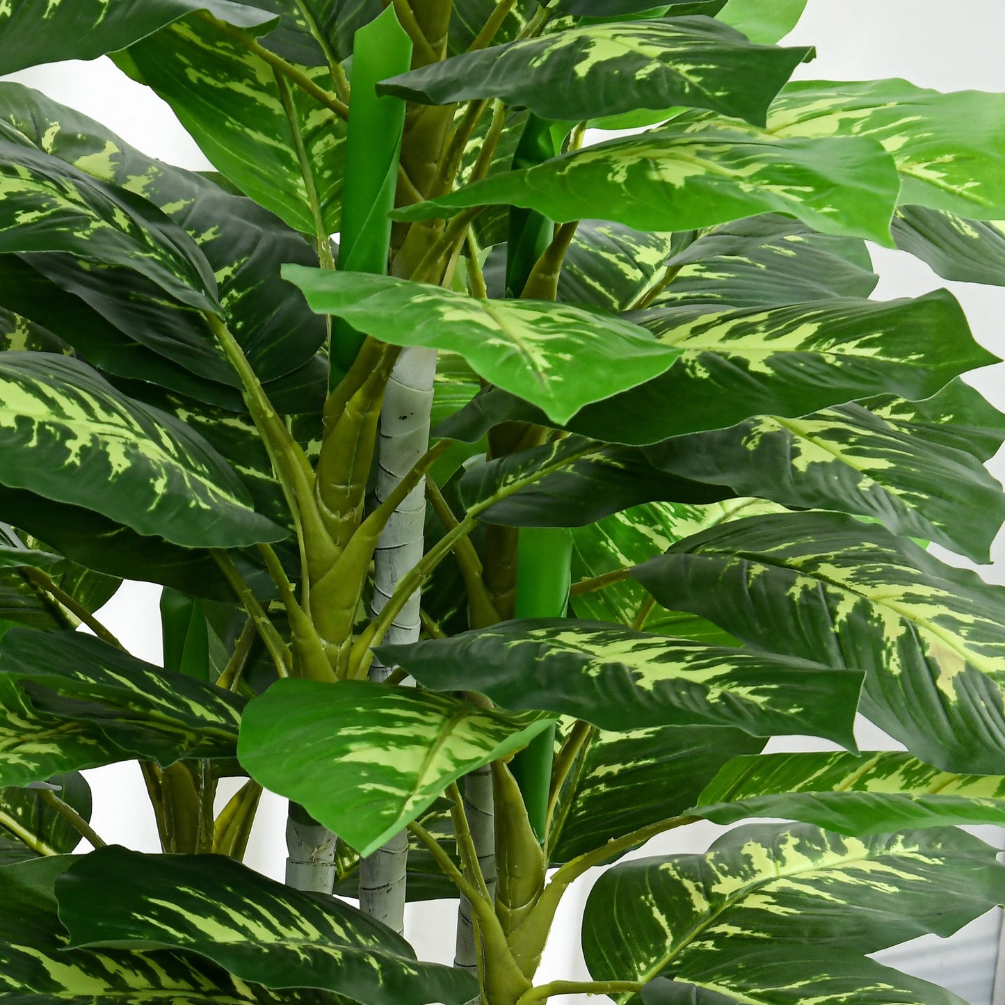 HOMCOM Artificial Evergreen Tree Fake Decorative Plant in Nursery Pot for Indoor Outdoor Decor, 120cm
