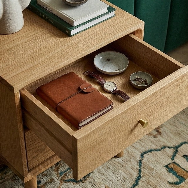 Wright Oak Bedside Table