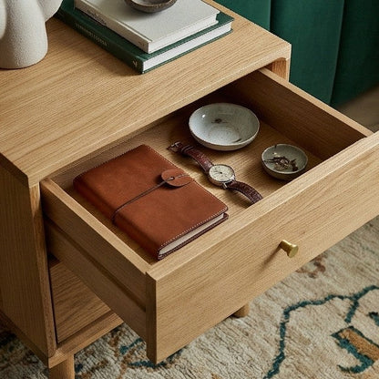 Wright Oak Bedside Table