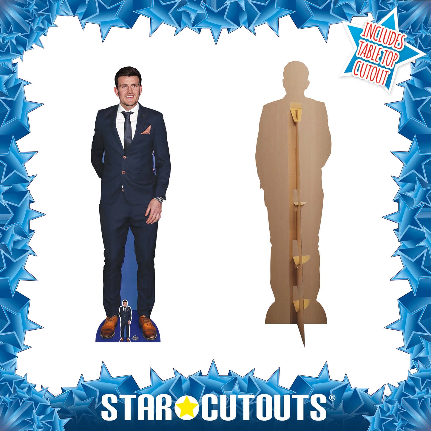CS1046 Harry Maguire Height 195cm Lifesize Cardboard Cut Out With Mini