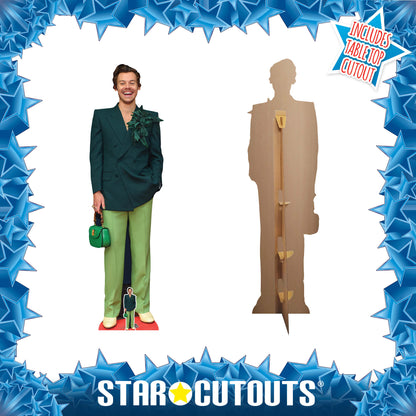 CS1067 Harry Styles Green Height 186cm Lifesize Cardboard Cut Out With Mini