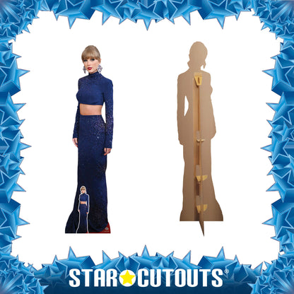 CS1166 Taylor  Crop Top Height 186cm Lifesize Cardboard Cut Out With Mini