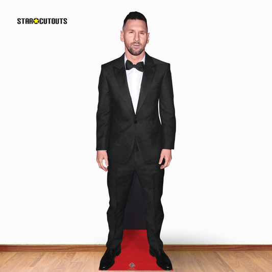 CS1170 Lionel Messi Black Suit Height 170cm Lifesize Cardboard Cut Out With Mini