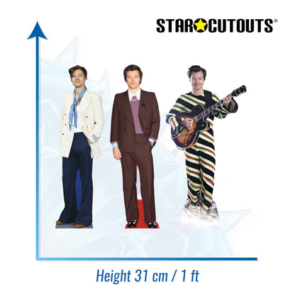 CS1193 Harry Three Pack Shelf Top Cutout  Cardboard Cut Out Height 31cm