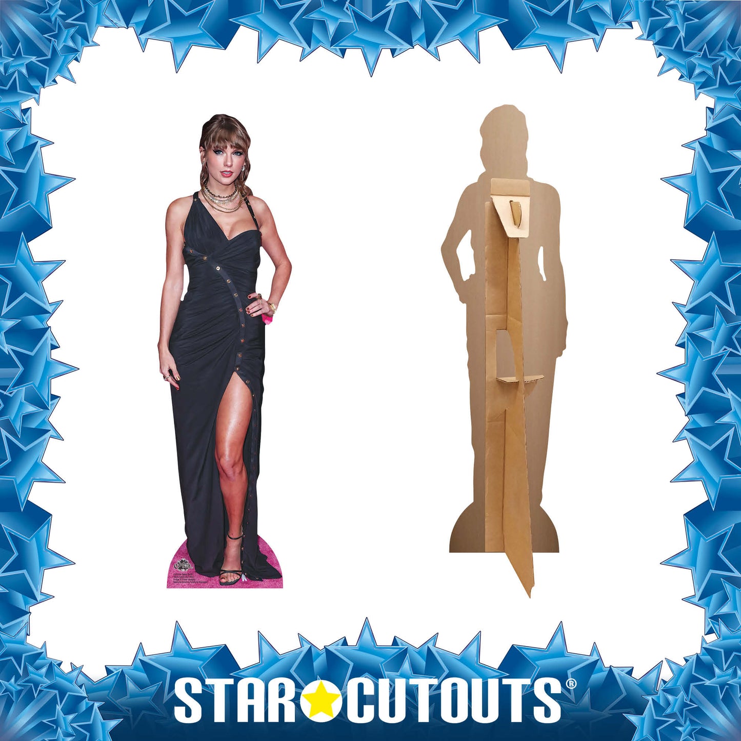 CS1216 Taylor Black Dress  Star Mini Height 95cm Cardboard Cutout