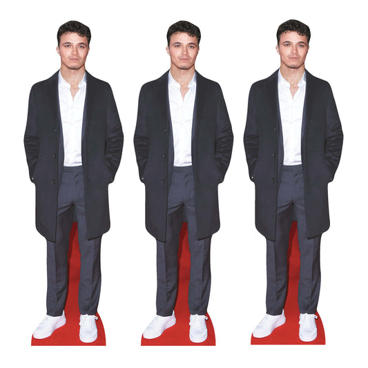 CS1335 Lando Norris Suit Shelf Top Cardboard Cutout Pack Height 31cm