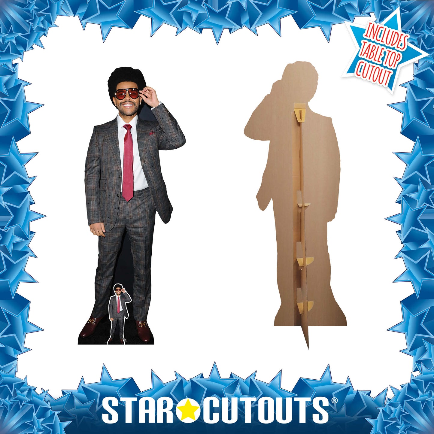 CS987 The Weeknd Height 183cm Lifesize Cardboard Cut Out With Mini