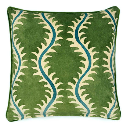 Helter Skelter Velvet Cushion 50x50cm