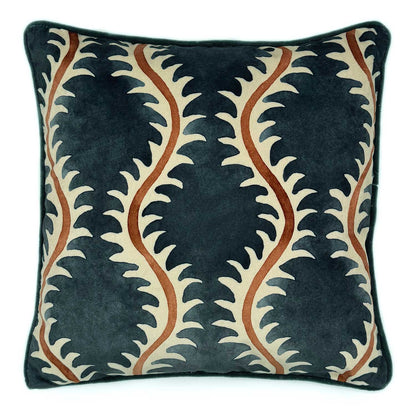 Helter Skelter Velvet Cushion 50x50cm