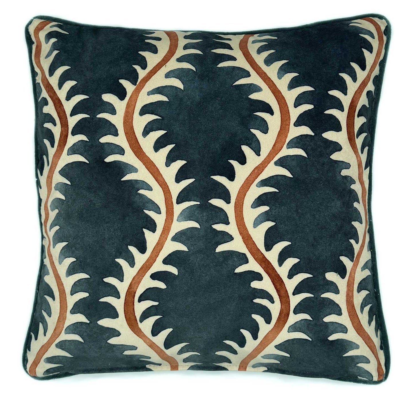 Helter Skelter Velvet Cushion 50x50cm