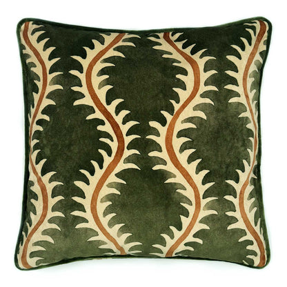Helter Skelter Velvet Cushion 50x50cm