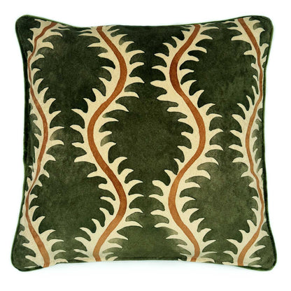 Helter Skelter Velvet Cushion 50x50cm
