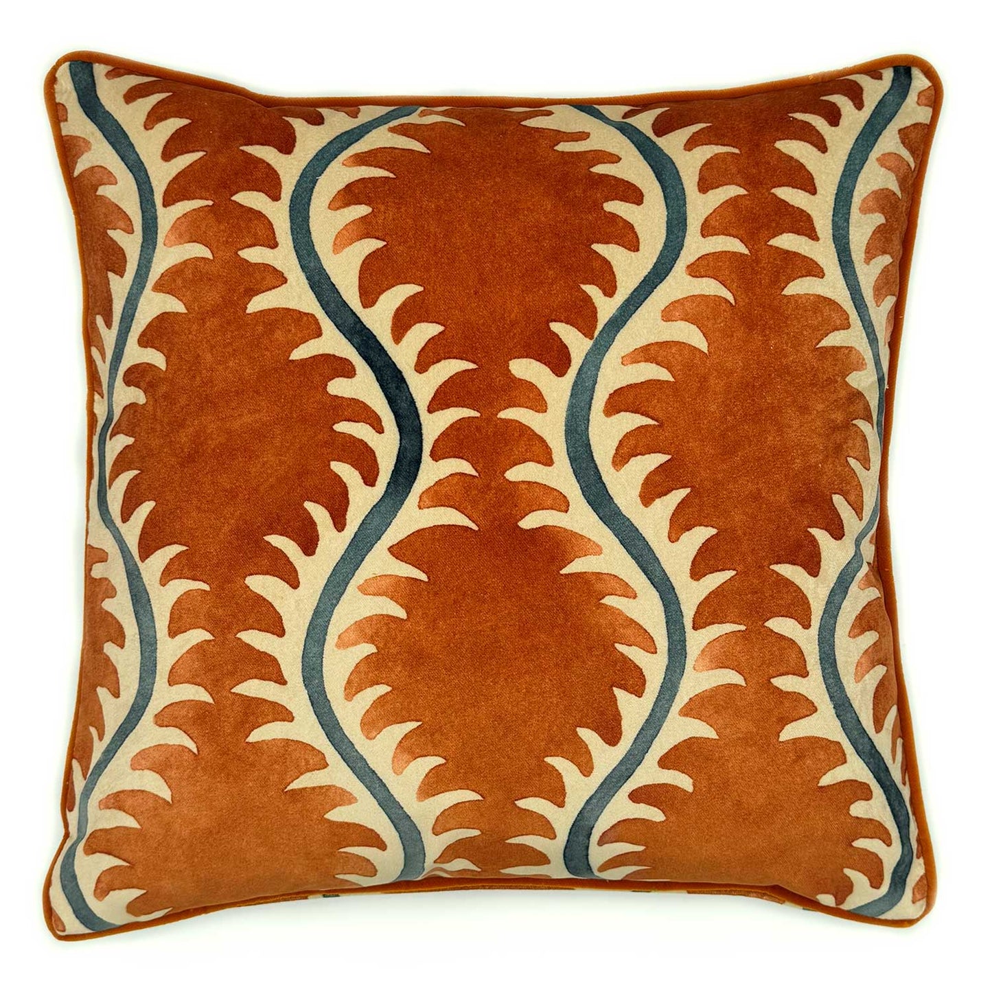 Helter Skelter Velvet Cushion 50x50cm