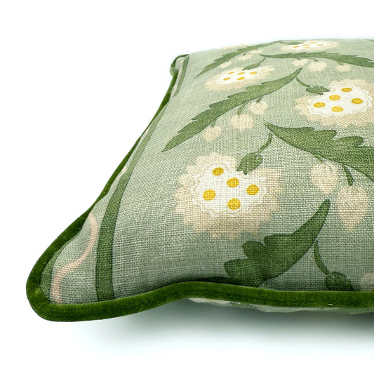Polly Stripe Moss Cushion 40x60cm