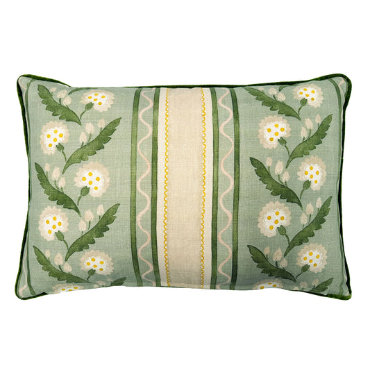 Polly Stripe Moss Cushion 40x60cm