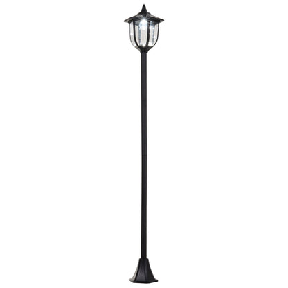 Outsunny Outdoor Garden Solar Post Lamp Sensor Light  LED Lantern Bollard Pathway Torch Light 1.77m Tall