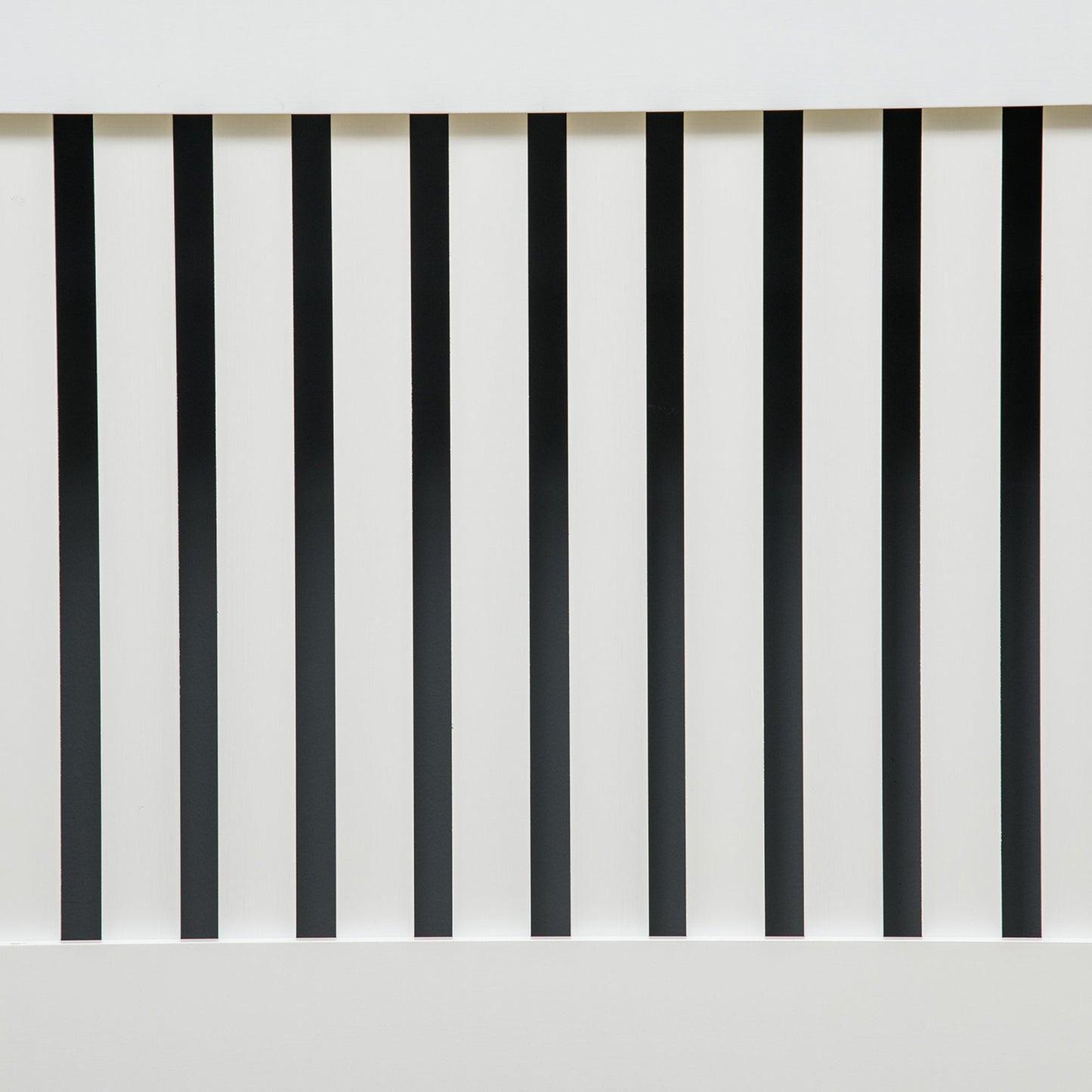 HOMCOM Slatted Radiator Cover Painted Cabinet MDF Lined Grill in White (172L x 19W x 81H cm)