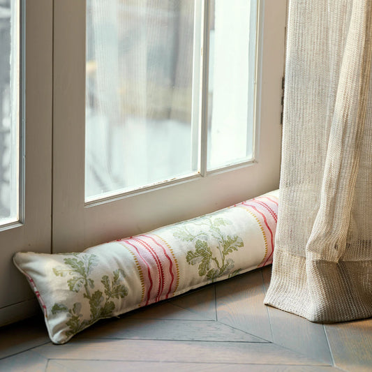 Hester Pink Green Draught Excluder