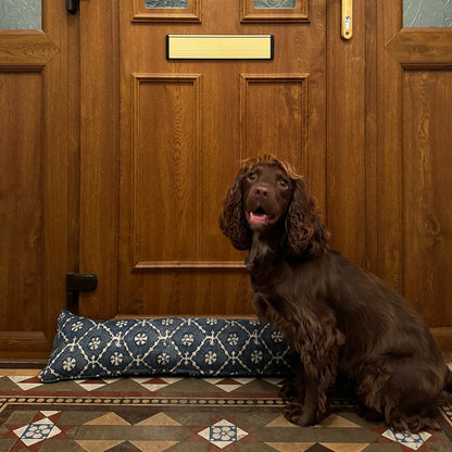 Khiva Dark Indigo Draught Excluder